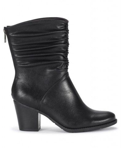 Women's Leslie Mid Shaft Boot Black $36.89 Shoes