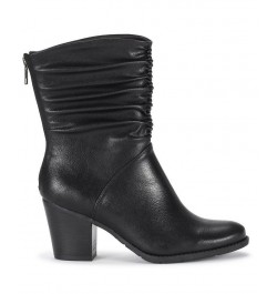 Women's Leslie Mid Shaft Boot Black $36.89 Shoes