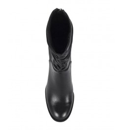 Women's Leslie Mid Shaft Boot Black $36.89 Shoes