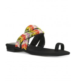 Women's Gapriella Slip-On Toe-Ring Sandals Black $35.60 Shoes