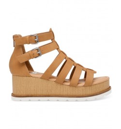 Women's Breva Platform Fisherman Sandals Tan/Beige $32.39 Shoes