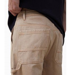 Men's Baggy Straight Jeans White $41.59 Jeans