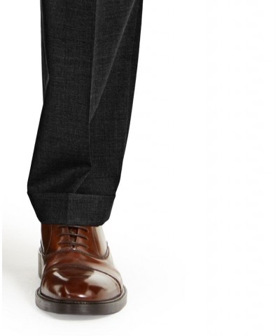 Men's Wool Blend Classic-Fit UltraFlex Stretch Double-Reverse Pleated Dress Pants PD03 $60.00 Pants