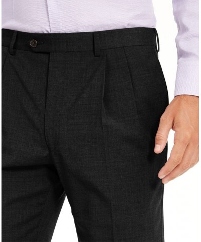 Men's Wool Blend Classic-Fit UltraFlex Stretch Double-Reverse Pleated Dress Pants PD03 $60.00 Pants