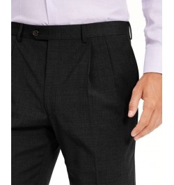 Men's Wool Blend Classic-Fit UltraFlex Stretch Double-Reverse Pleated Dress Pants PD03 $60.00 Pants