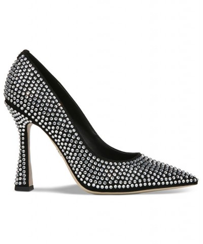 Women's Antonia Flare-Heel Pumps Black $47.00 Shoes