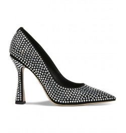 Women's Antonia Flare-Heel Pumps Black $47.00 Shoes