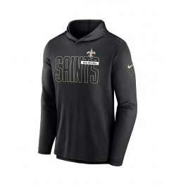 Men's Black New Orleans Saints Performance Team Pullover Hoodie $37.50 Sweatshirt