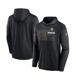 Men's Black New Orleans Saints Performance Team Pullover Hoodie $37.50 Sweatshirt