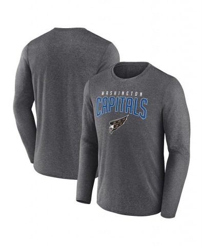 Men's Branded Heather Charcoal Washington Capitals Special Edition 2.0 Scoring Chance Long Sleeve T-shirt $22.00 T-Shirts