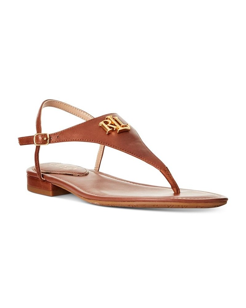 Women's Ellington Flat Sandals Tan/Beige $51.30 Shoes