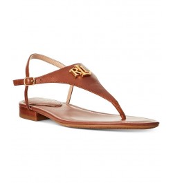 Women's Ellington Flat Sandals Tan/Beige $51.30 Shoes