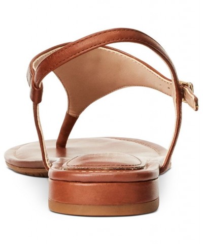 Women's Ellington Flat Sandals Tan/Beige $51.30 Shoes