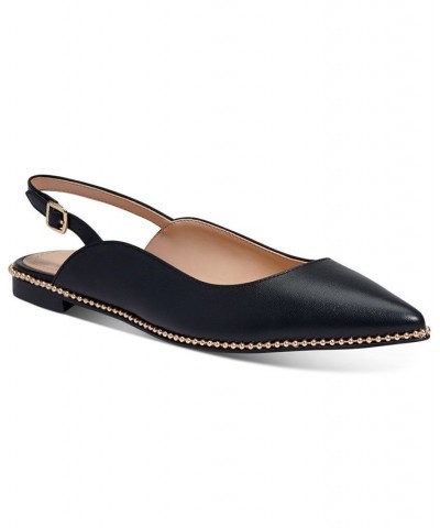 Women's Vae Studded Slingback Flats PD01 $75.20 Shoes