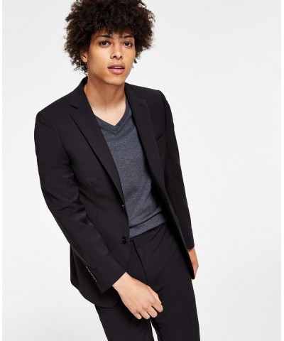 Men's Skinny-Fit Extra Slim Infinite Stretch Suit Separates Black $74.38 Suits