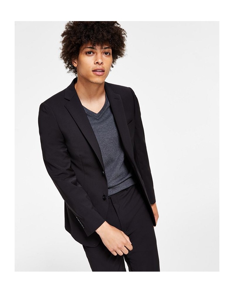 Men's Skinny-Fit Extra Slim Infinite Stretch Suit Separates Black $74.38 Suits