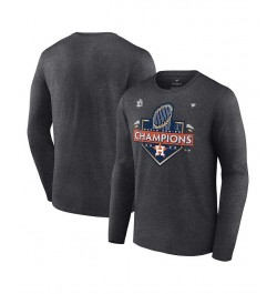 Men's Branded Heather Charcoal Houston Astros 2022 World Series Champions Locker Room Big and Tall Long Sleeve T-shirt $34.44...