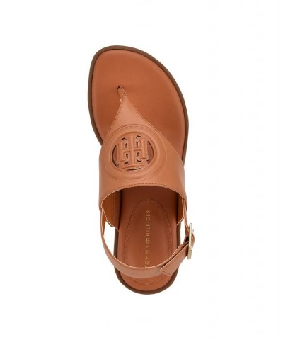 Women's Olaya Low Heeled Sandals Brown $47.17 Shoes