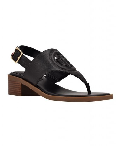 Women's Olaya Low Heeled Sandals Brown $47.17 Shoes