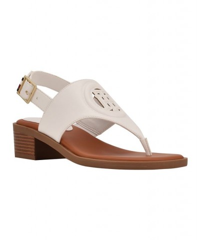 Women's Olaya Low Heeled Sandals Brown $47.17 Shoes