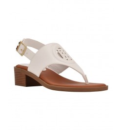 Women's Olaya Low Heeled Sandals Brown $47.17 Shoes