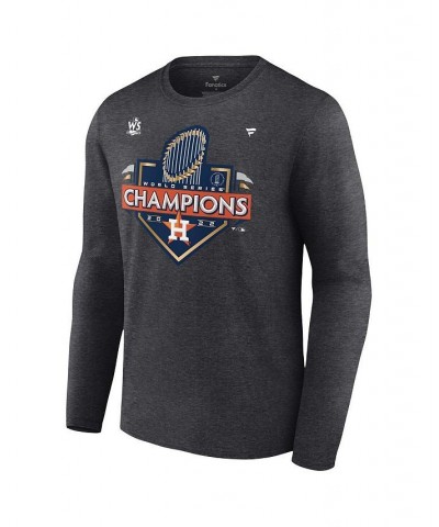 Men's Branded Heather Charcoal Houston Astros 2022 World Series Champions Locker Room Big and Tall Long Sleeve T-shirt $34.44...