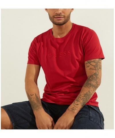 Men's Embroidered Logo T-shirt Pink $22.05 T-Shirts