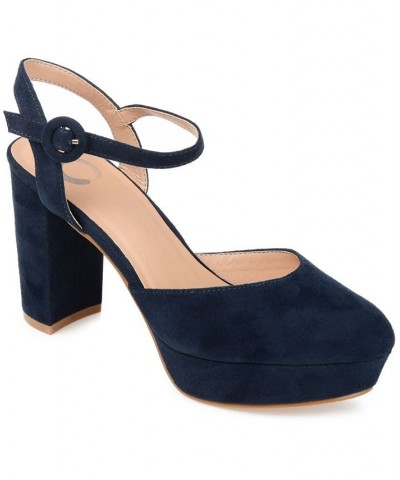 Women's Roslynn Platform Heels Blue $51.99 Shoes