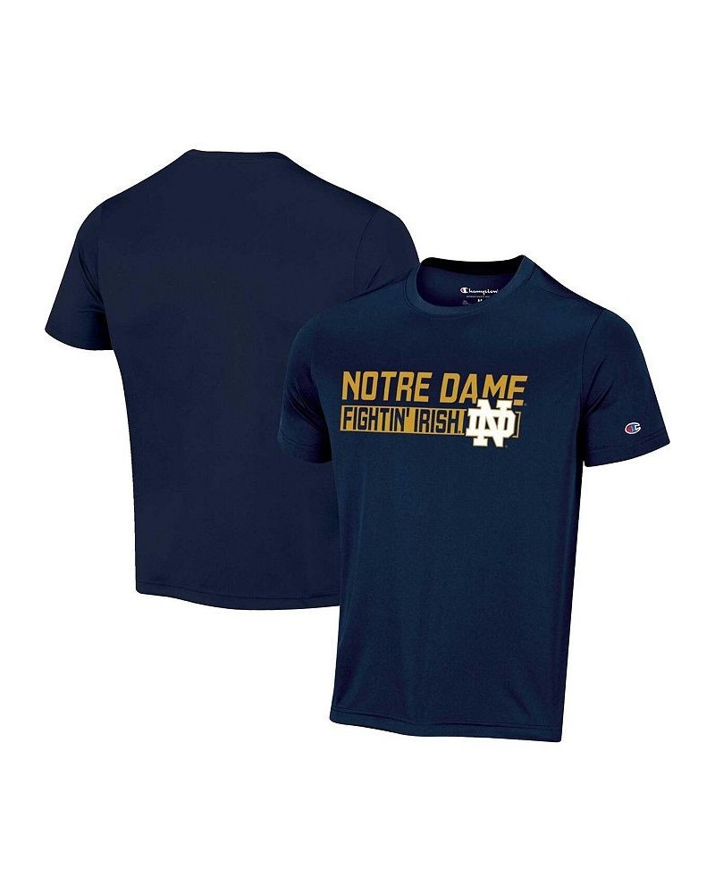 Men's Navy Notre Dame Fighting Irish Impact Knockout T-shirt $20.29 T-Shirts