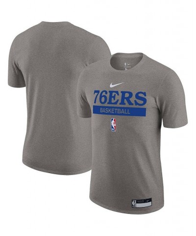 Men's Heather Gray Philadelphia 76ers 2022/23 Legend On-Court Practice Performance T-shirt $18.45 T-Shirts