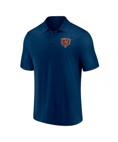 Men's Branded Navy and Orange Chicago Bears Home and Away 2-Pack Polo Shirt Set $43.19 Polo Shirts