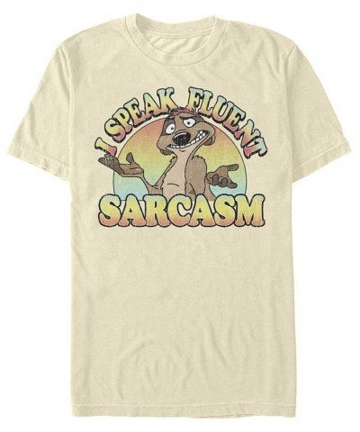 Men's Sarcasm Short Sleeve Crew T-shirt Tan/Beige $19.24 T-Shirts