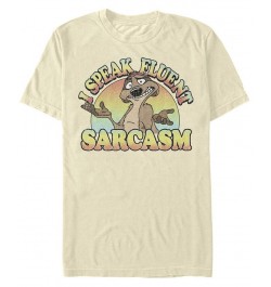 Men's Sarcasm Short Sleeve Crew T-shirt Tan/Beige $19.24 T-Shirts