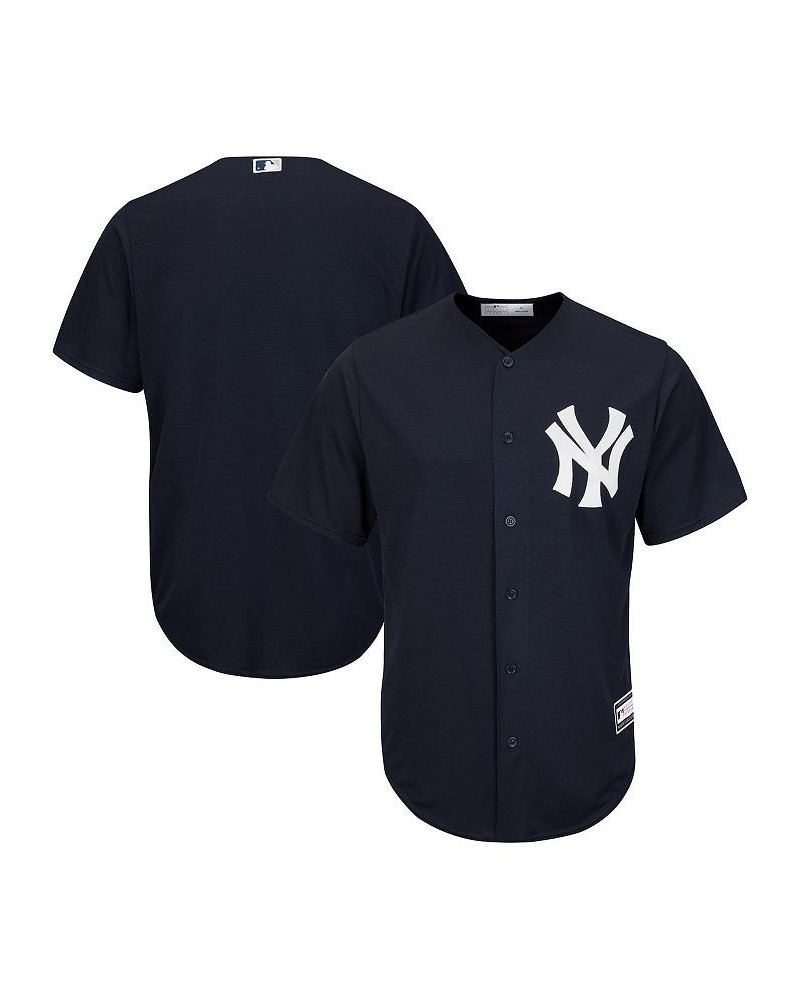 Men's Navy New York Yankees Big and Tall Replica Team Jersey $38.50 Jersey