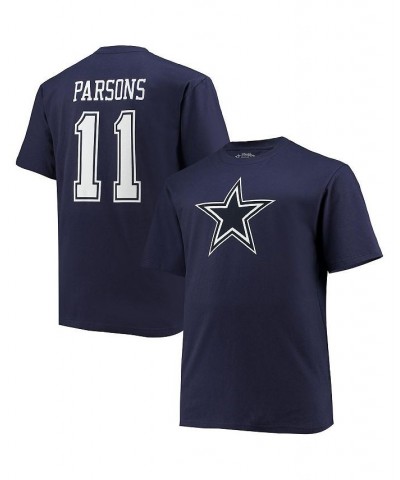 Men's Branded Micah Parsons Navy Dallas Cowboys Big and Tall Player Name Number T-shirt $21.31 T-Shirts