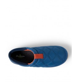 Men's River Closed Back with Collapsible Heel Slippers Blue $29.24 Shoes