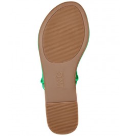 Women's Amille Tie-Up Flat Sandals Green $28.50 Shoes