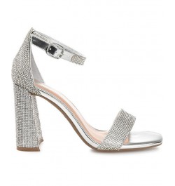 Women's Idda Rhinestone Sandals Black $44.40 Shoes