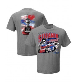 Men's Heather Gray Mike Stefanik Nascar Hall Of Fame Class Of 2021 Inductee T-shirt $16.72 T-Shirts