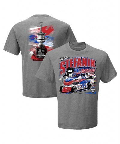 Men's Heather Gray Mike Stefanik Nascar Hall Of Fame Class Of 2021 Inductee T-shirt $16.72 T-Shirts