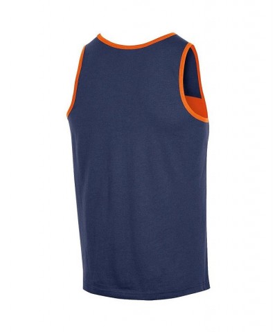 Men's Navy Illinois Fighting Illini Colorblock Tank Top $17.84 T-Shirts