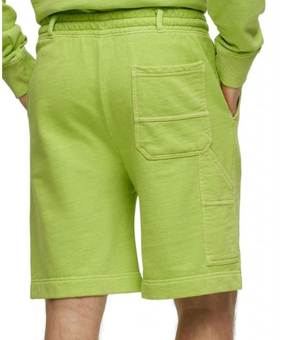 BOSS Men's Cotton-Blend Embroidered Logo Relaxed-Fit Shorts Green $43.52 Shorts