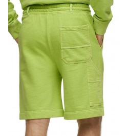 BOSS Men's Cotton-Blend Embroidered Logo Relaxed-Fit Shorts Green $43.52 Shorts