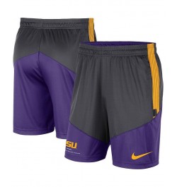 Men's Anthracite, Purple LSU Tigers Team Performance Knit Shorts $29.14 Shorts