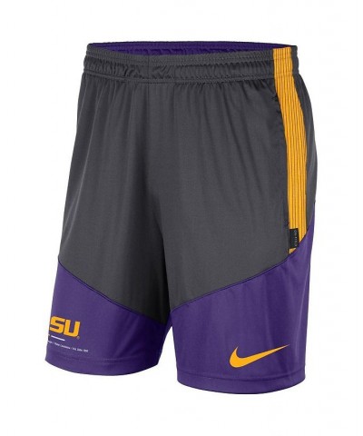 Men's Anthracite, Purple LSU Tigers Team Performance Knit Shorts $29.14 Shorts