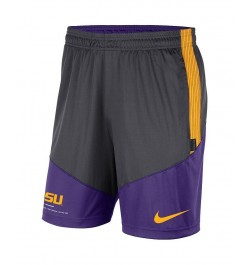 Men's Anthracite, Purple LSU Tigers Team Performance Knit Shorts $29.14 Shorts