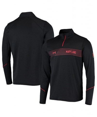 Men's Black Maryland Terrapins Sideline Performance Lightweight Quarter-Zip Jacket $41.80 Jackets