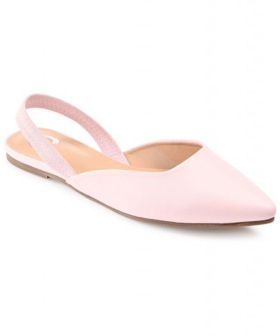 Women's Mallorca Slingback Flats Pink $41.59 Shoes