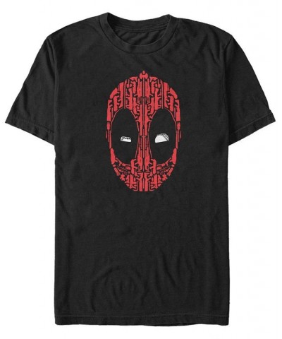 Men's Silhouette Deadpool Short Sleeve T-shirt Black $20.29 T-Shirts