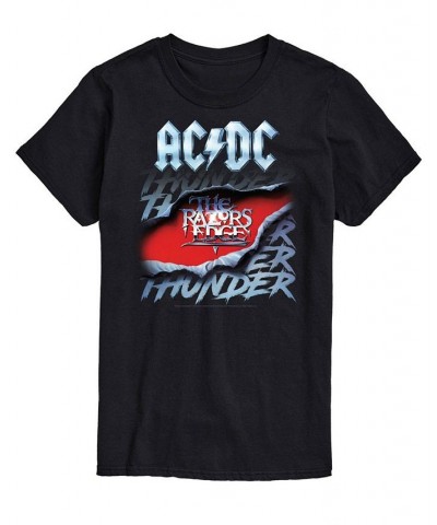 Men's ACDC Thunder T-shirt Black $14.35 T-Shirts